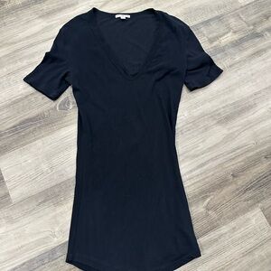James Perse SHEER SLUB CASUAL V NECK